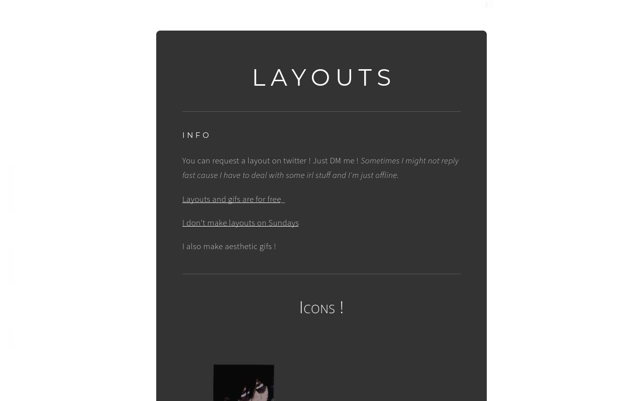 Carrd profile picture for @layouts